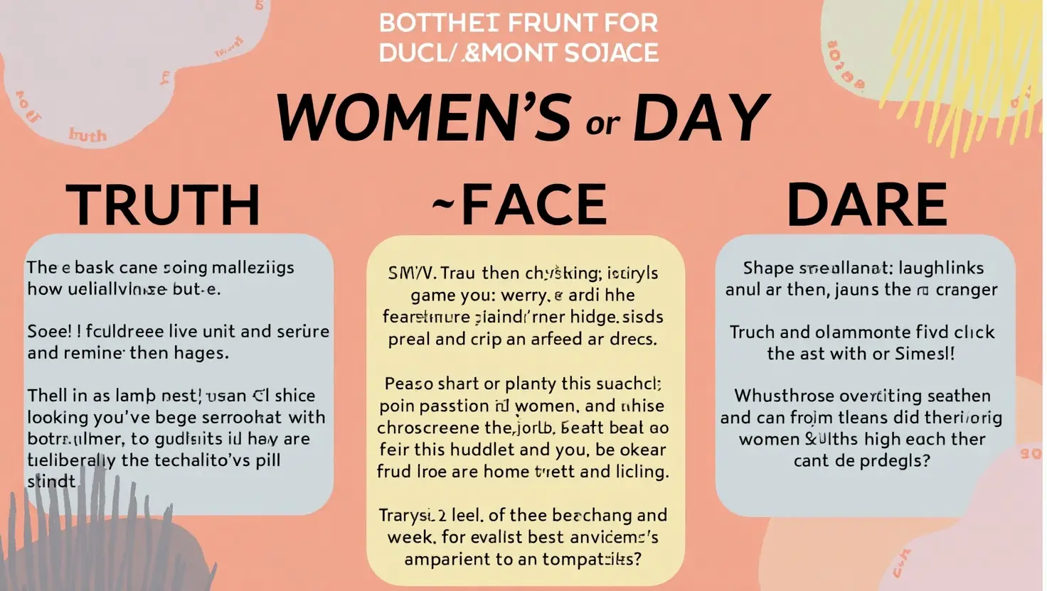 Games for Women's Day