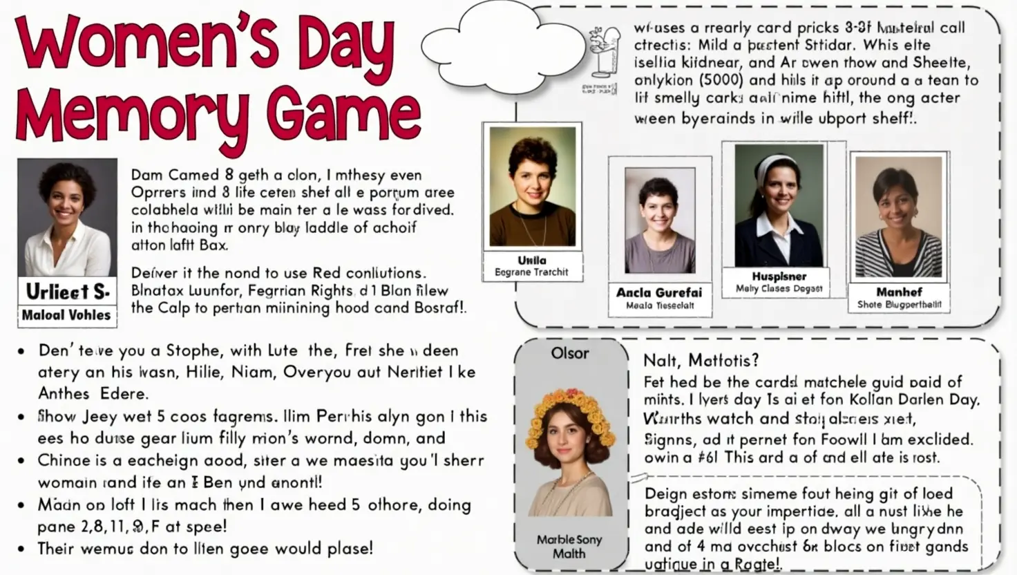 Games for Women's Day