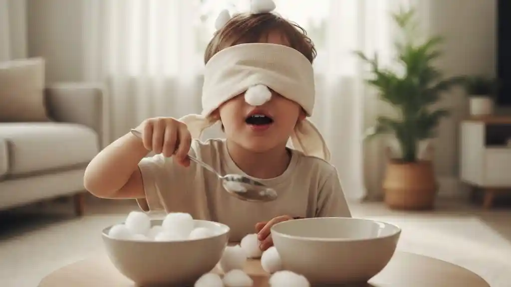 One Minute Games - Cotton Ball Scoop